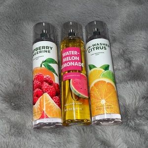 3 BRAND NEW NEVER USED BATH AND BODY WORKS